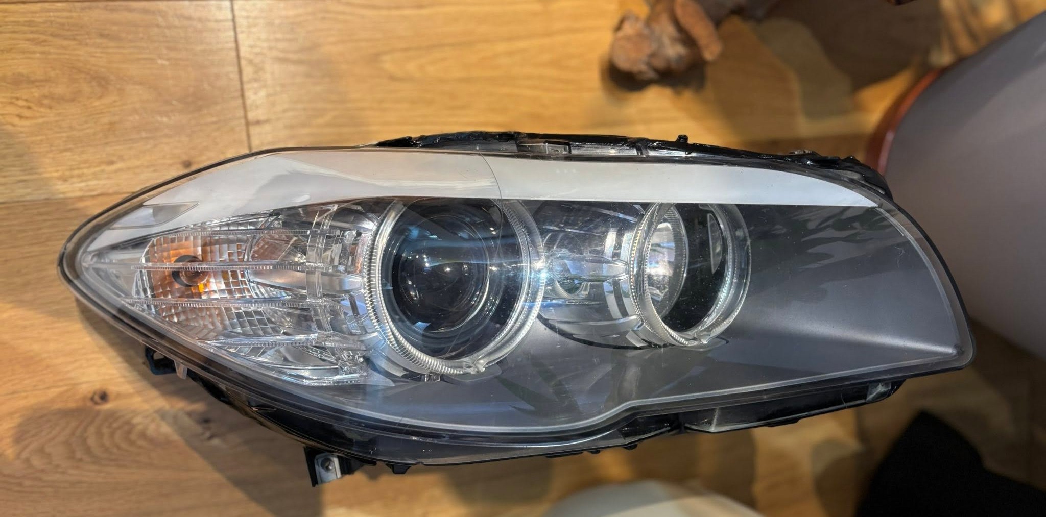BMW H7 Headlight — Fire Damage Rebuild