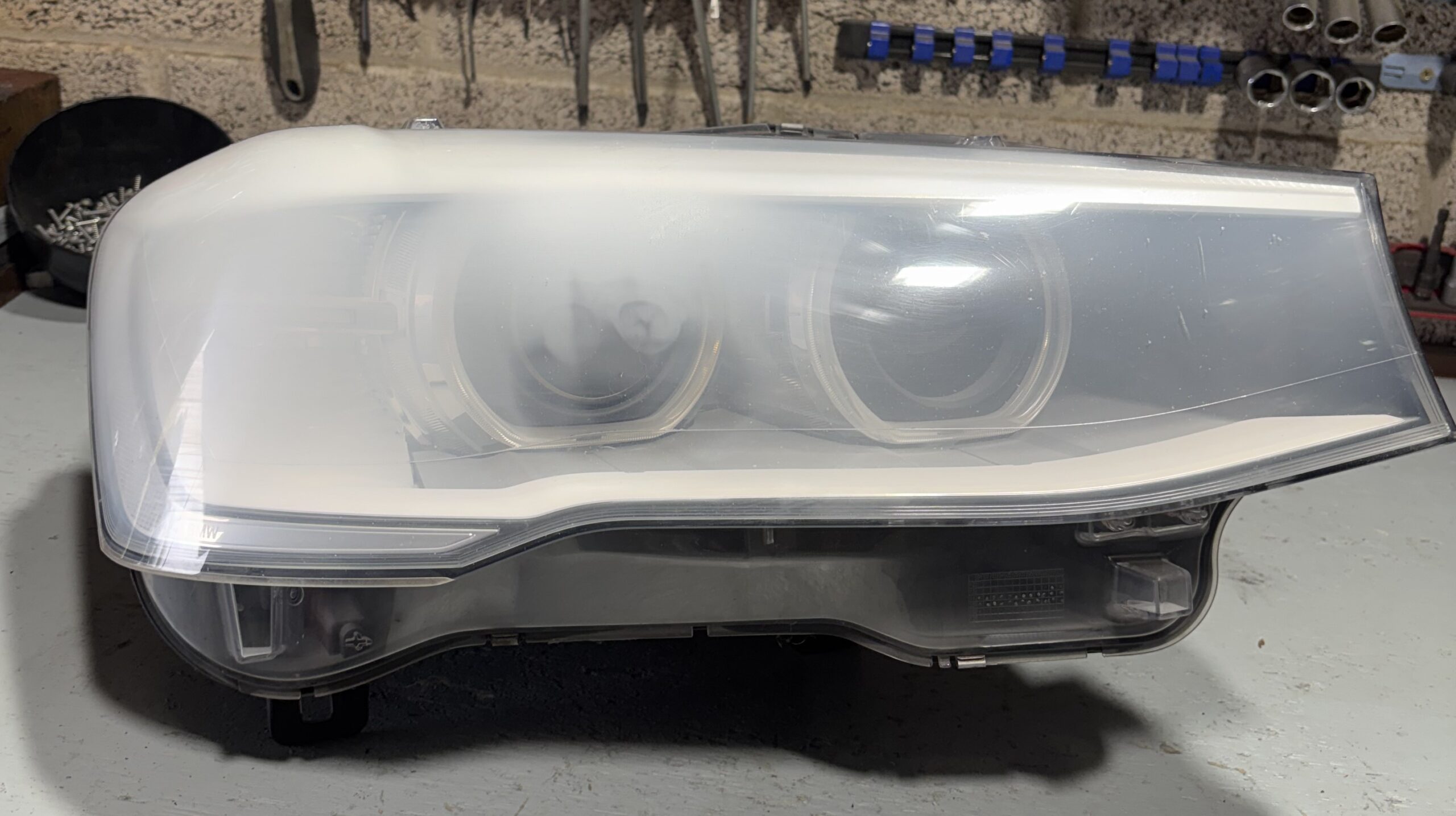 BMW X3 — Burnt Components & Smoke Damage — before