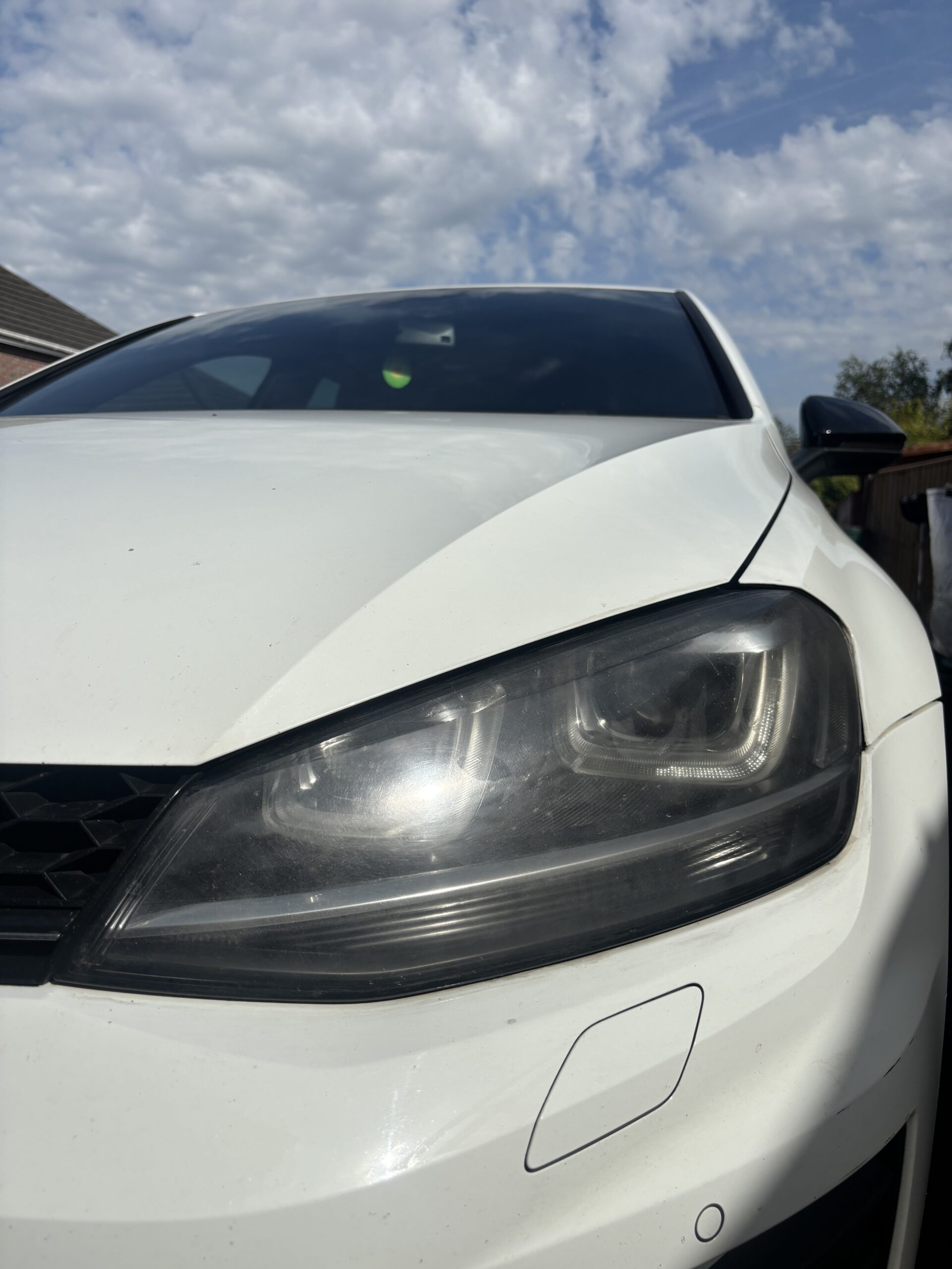 Volkswagen Golf — Both Headlight Lenses Replaced — before — right